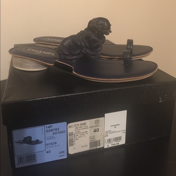 CHANEL Shoes - New Chanel Camellia Slide Sandals